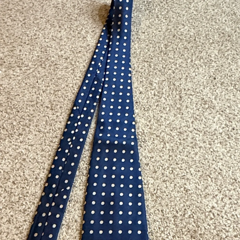 Banana Republic Navy Blue Polka Dot Tie